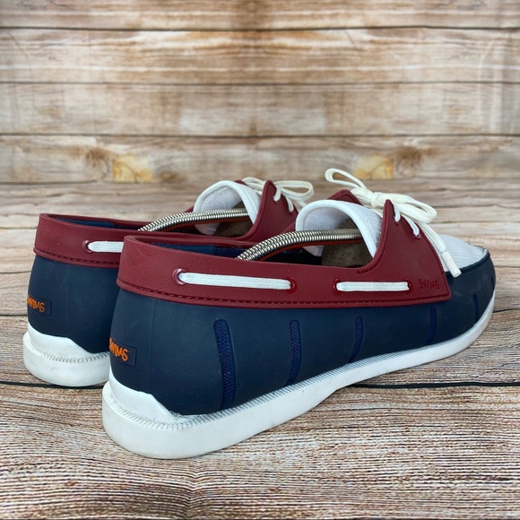 SWIMS Braided Lace Loafer Boat Shoes Men Size 11 Deck Shoes - Worn Once -. - Picture 3 of 10